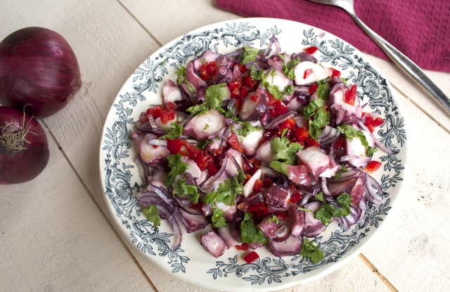 Salade De Poulpe à La Portugaise - Recette Fraîche Et Parfumée